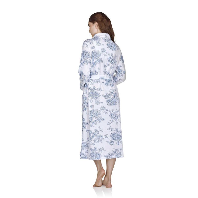 La Marquise Vintage Bouquet Wrap Over Shawl Collar Robe image number 4